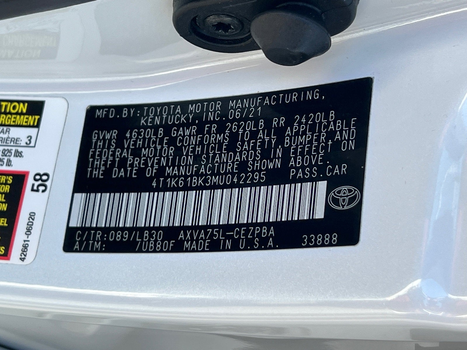 2021 Toyota Camry XSE