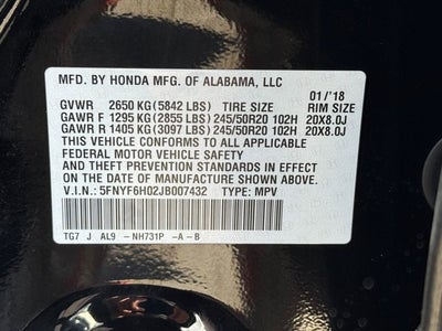 2018 Honda Pilot Elite