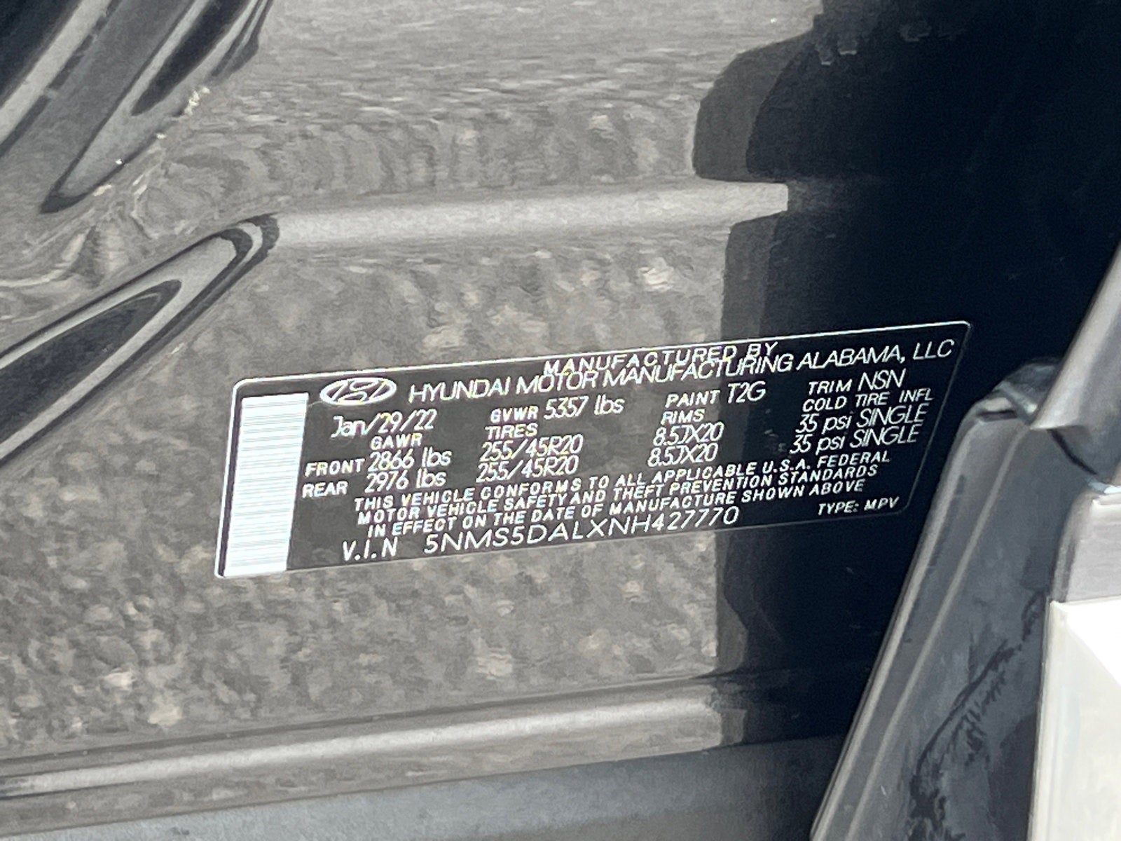 2022 Hyundai Santa Fe Calligraphy