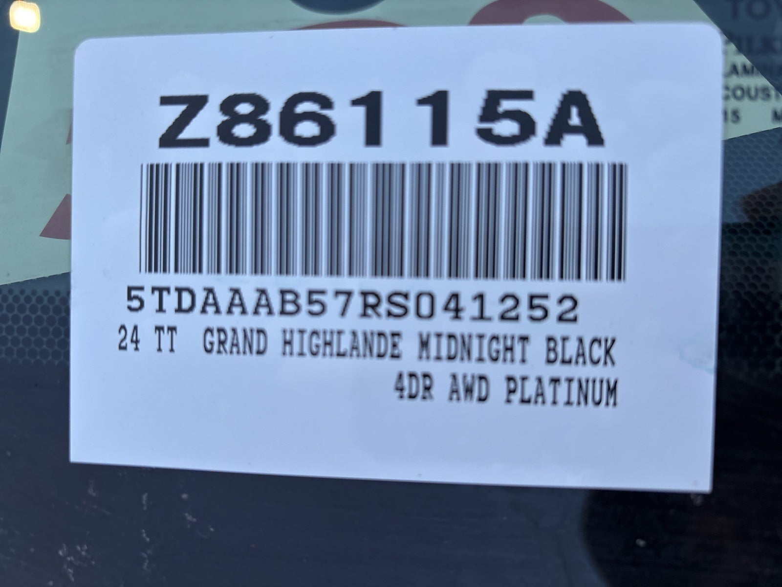 2024 Toyota Grand Highlander Platinum