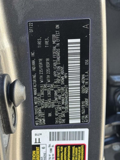 2022 Toyota Highlander LE