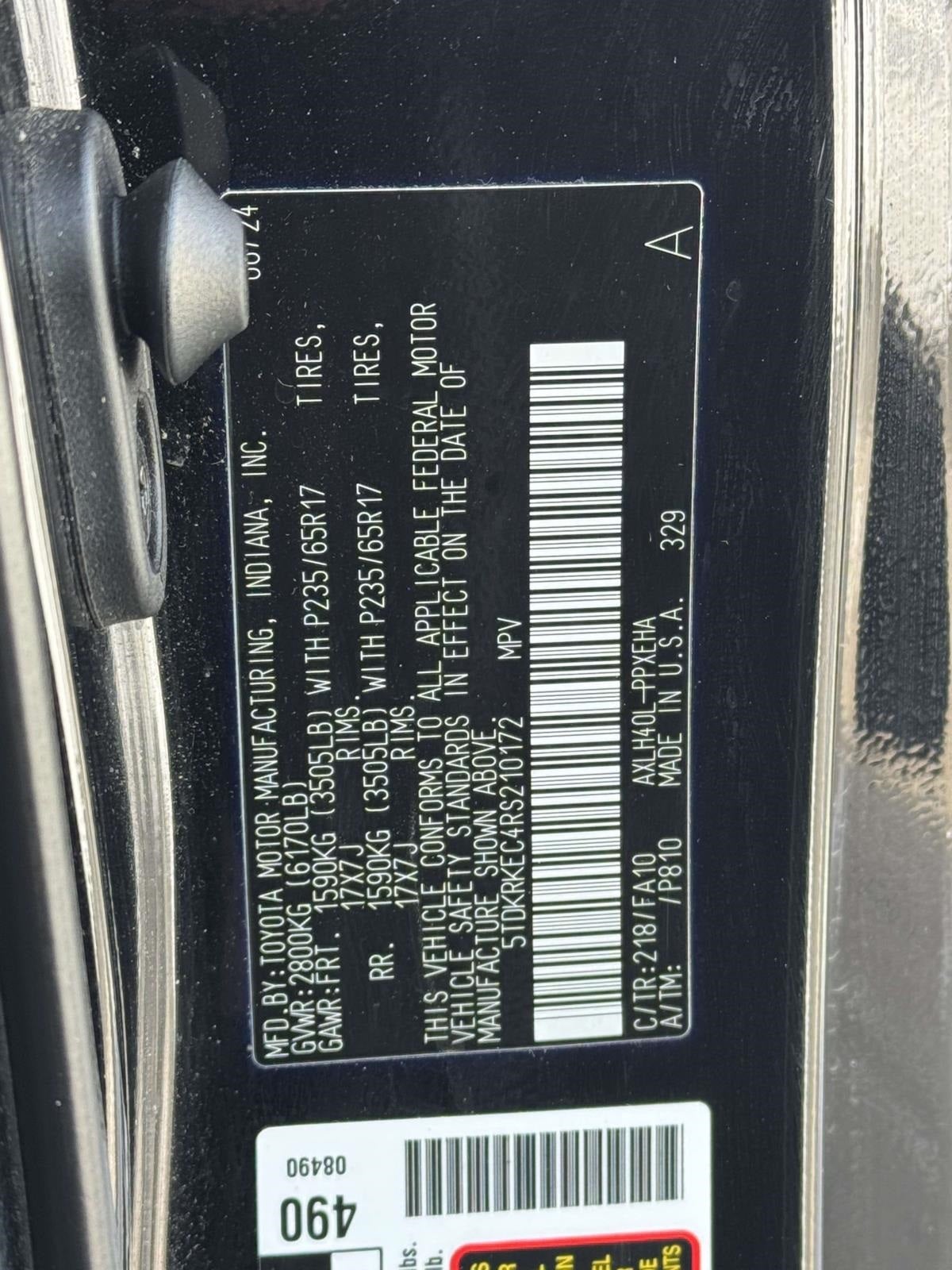 2024 Toyota Sienna LE 8 Passenger