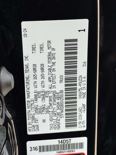 2025 Toyota Tundra Platinum