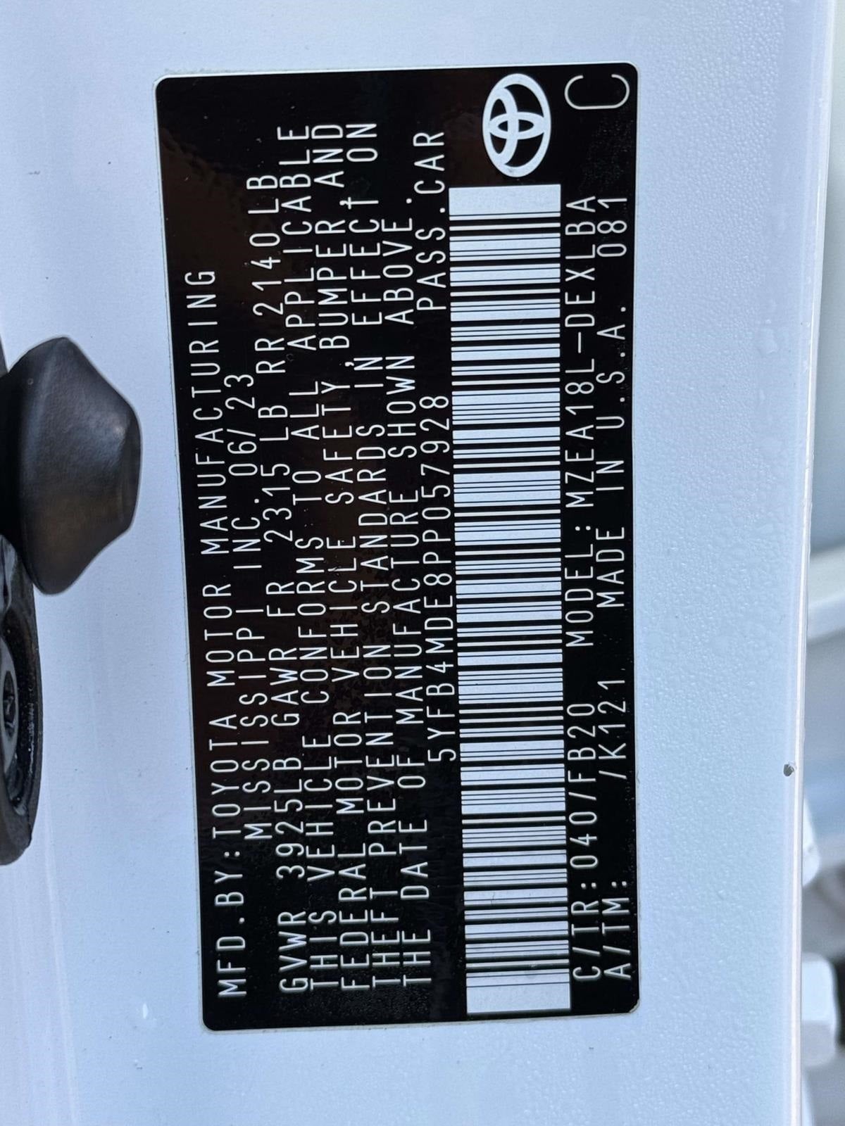 2023 Toyota Corolla LE