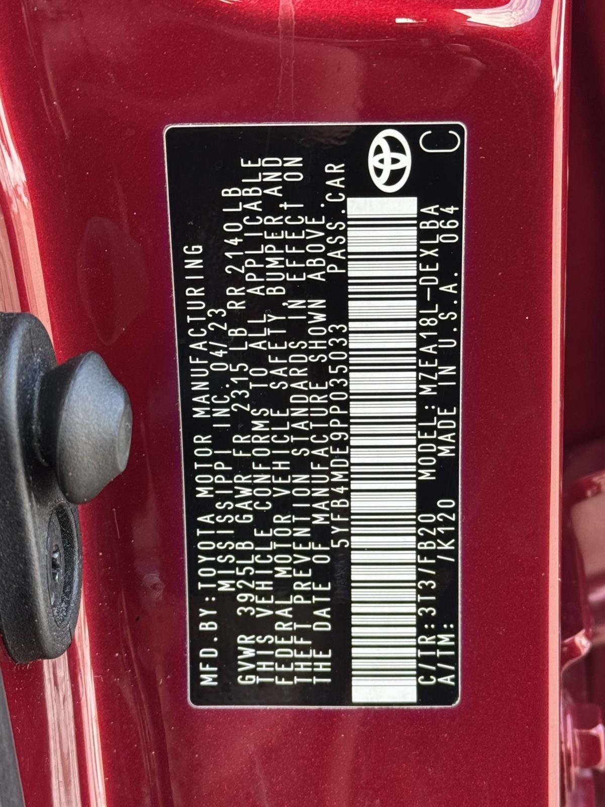 2023 Toyota Corolla LE