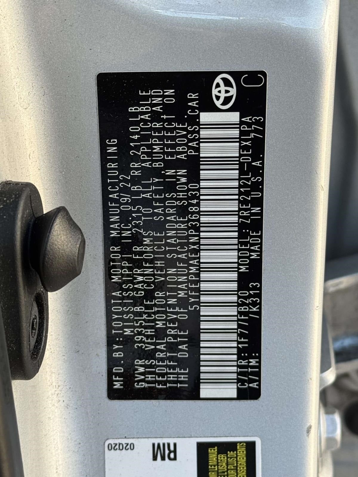 2022 Toyota Corolla LE