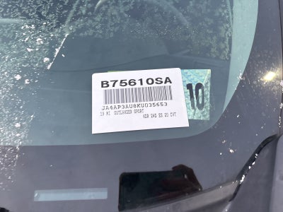 2019 Mitsubishi Outlander Sport 2.0 ES