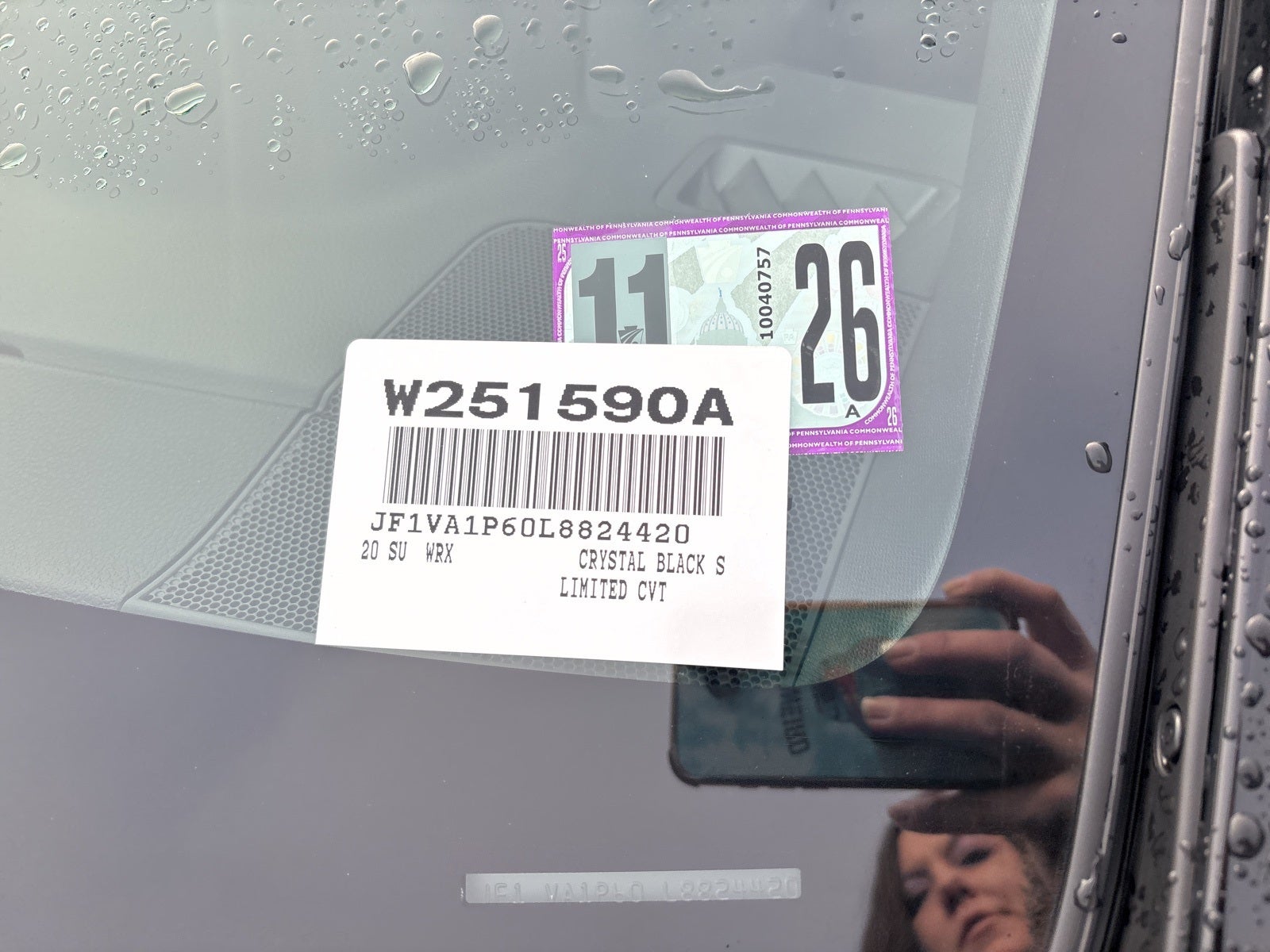 2020 Subaru WRX Limited