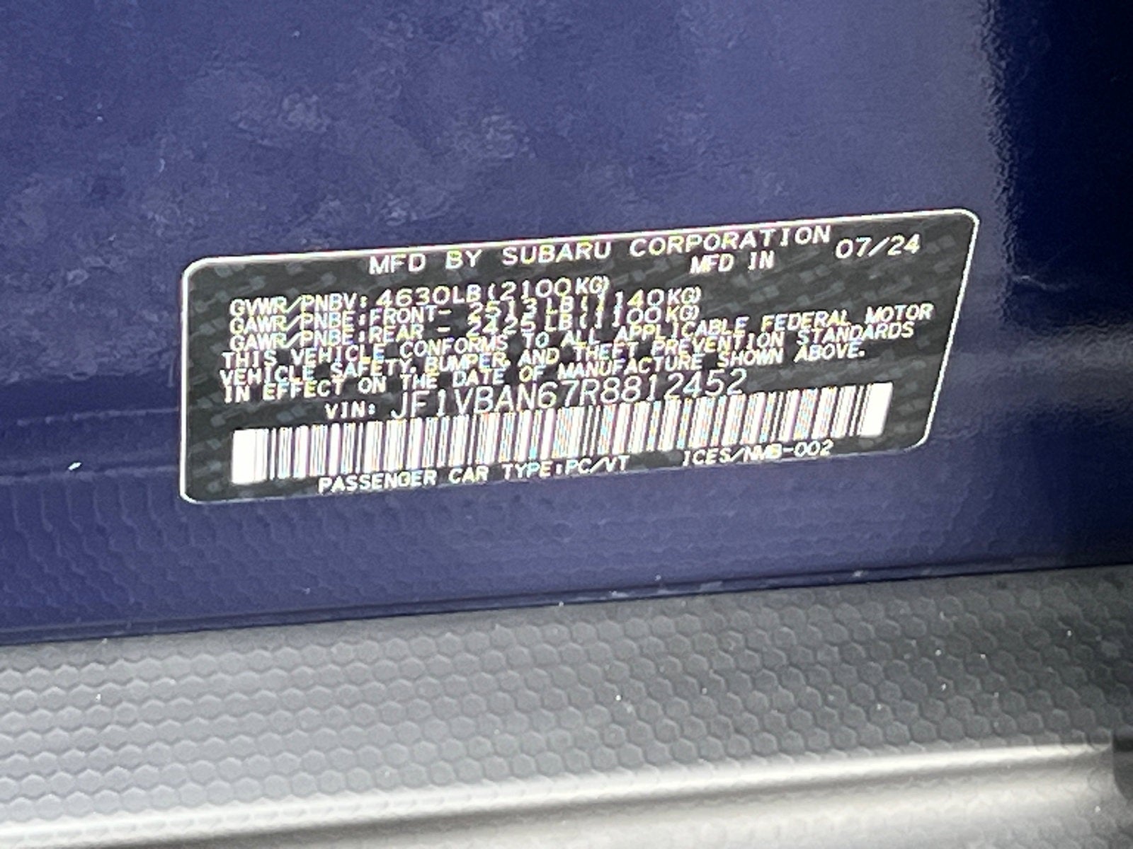 2024 Subaru WRX Limited