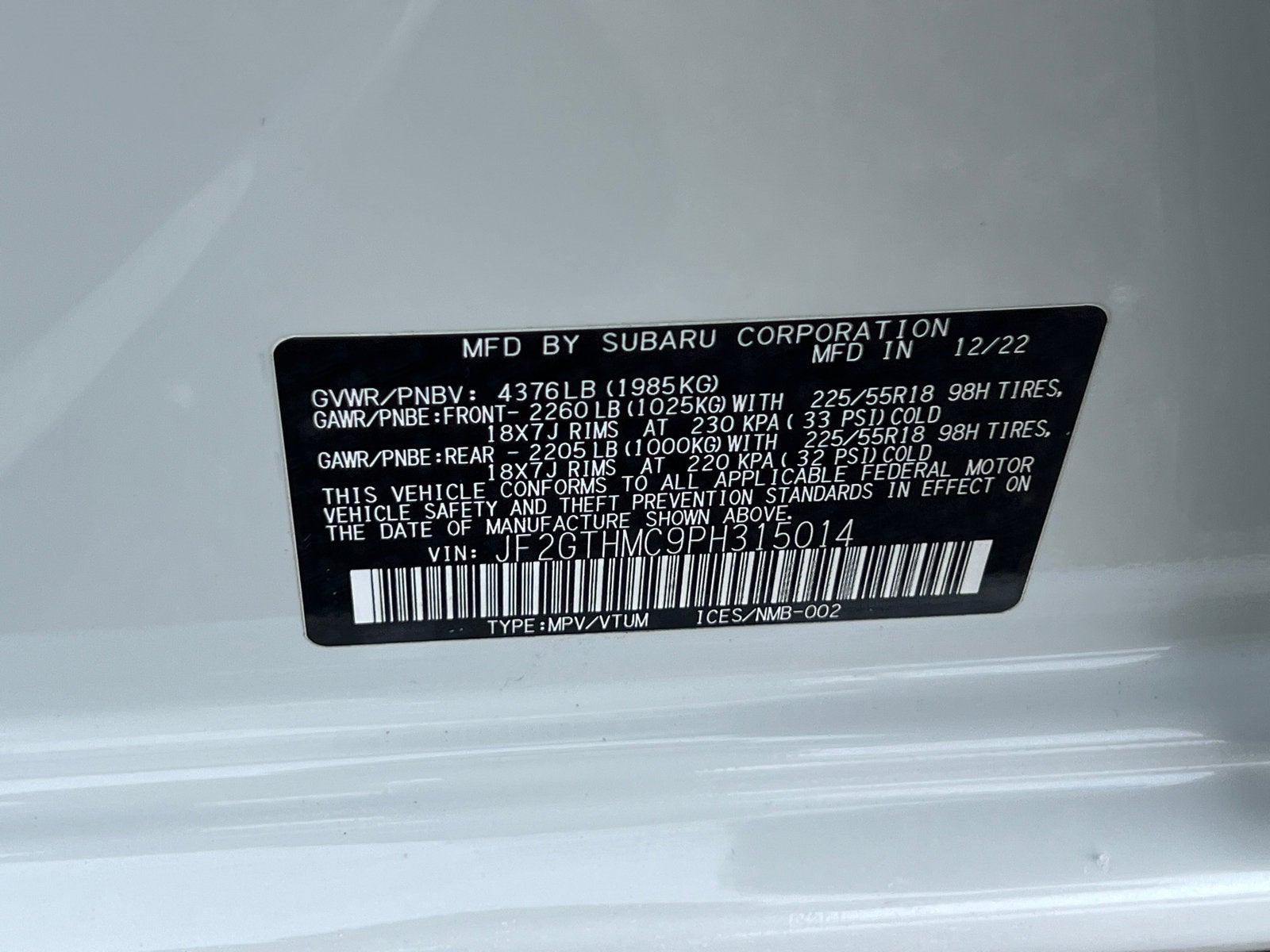 2023 Subaru Crosstrek Limited