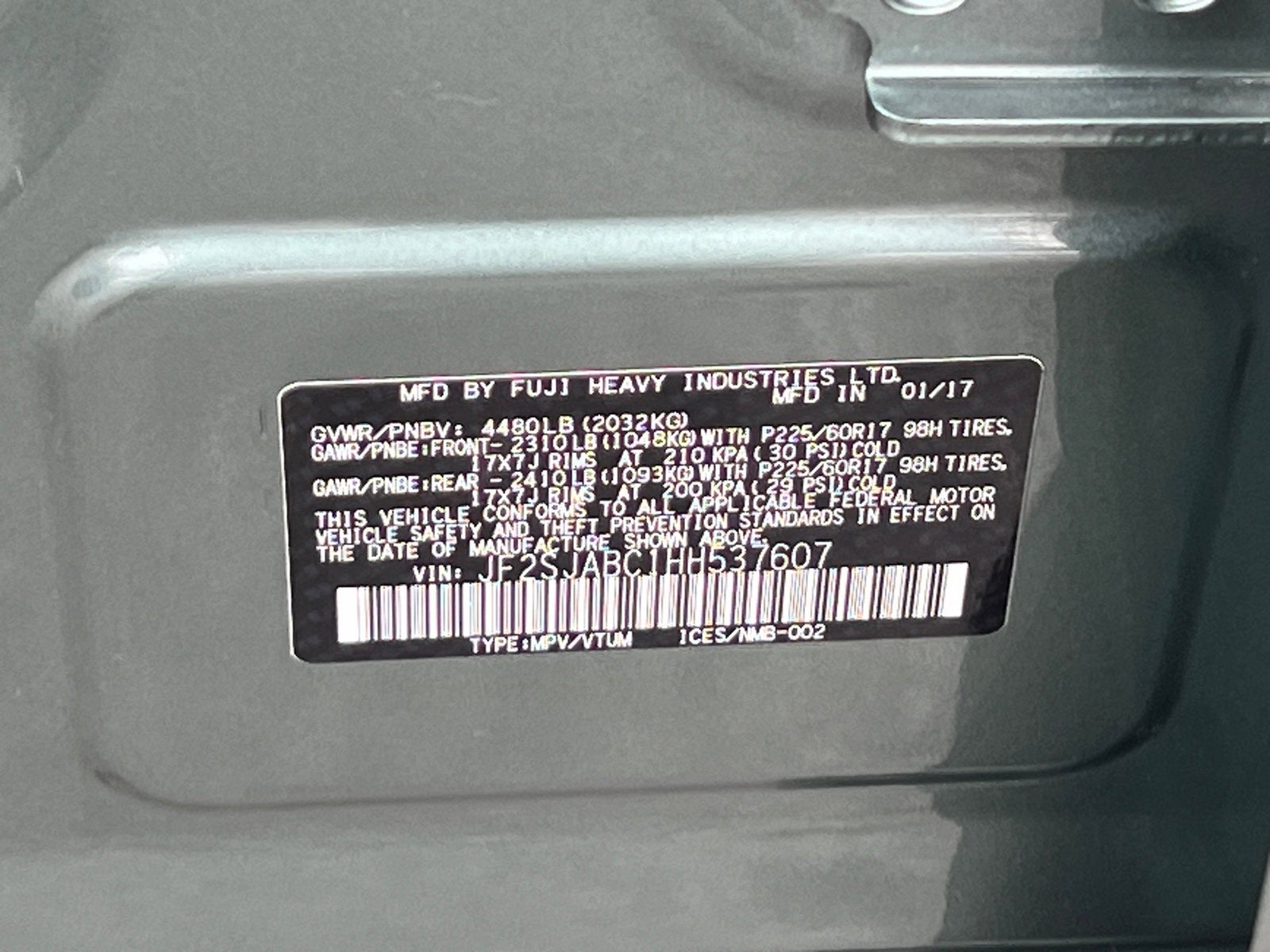 2017 Subaru Forester 2.5i