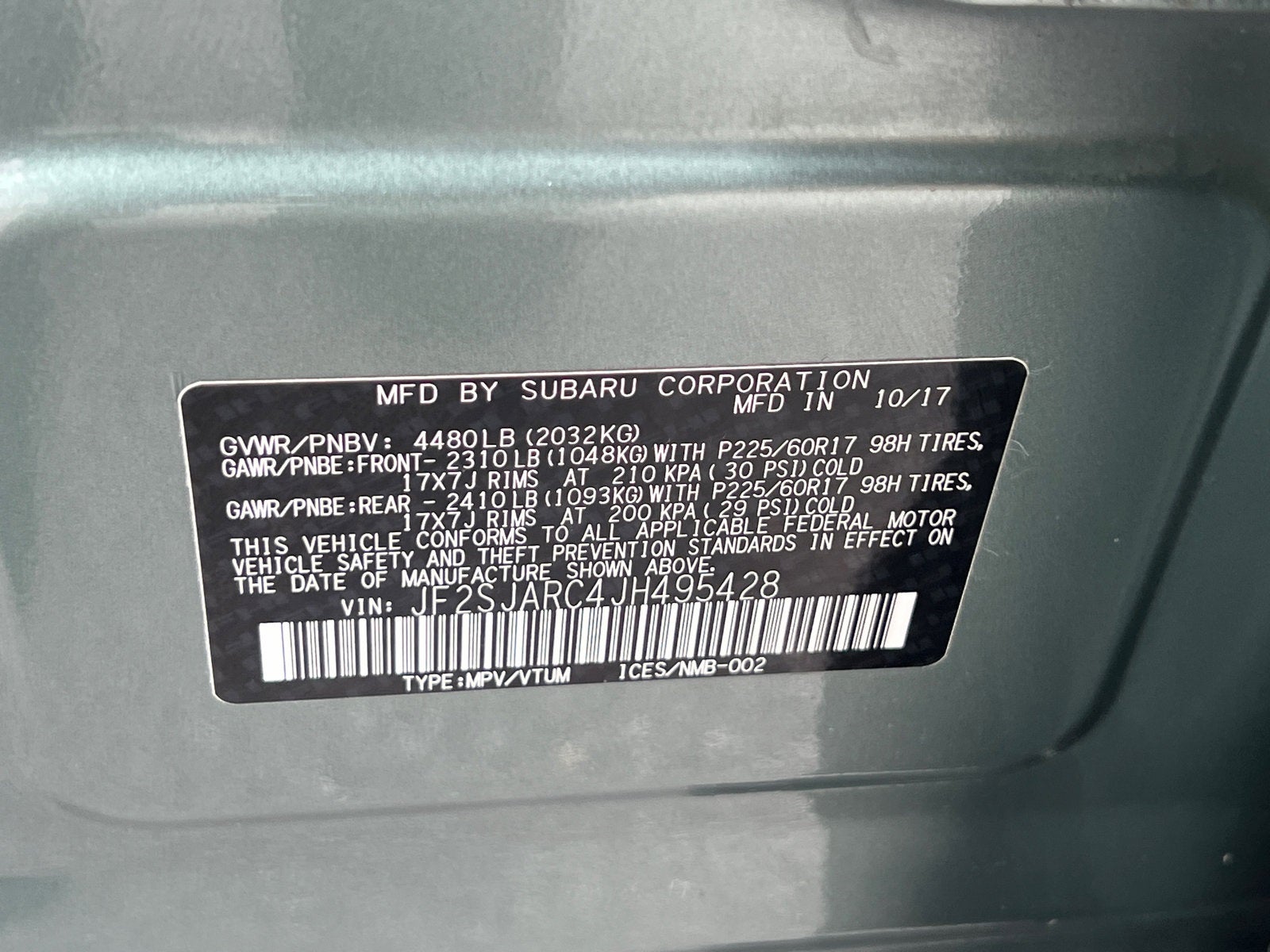 2018 Subaru Forester 2.5i Limited