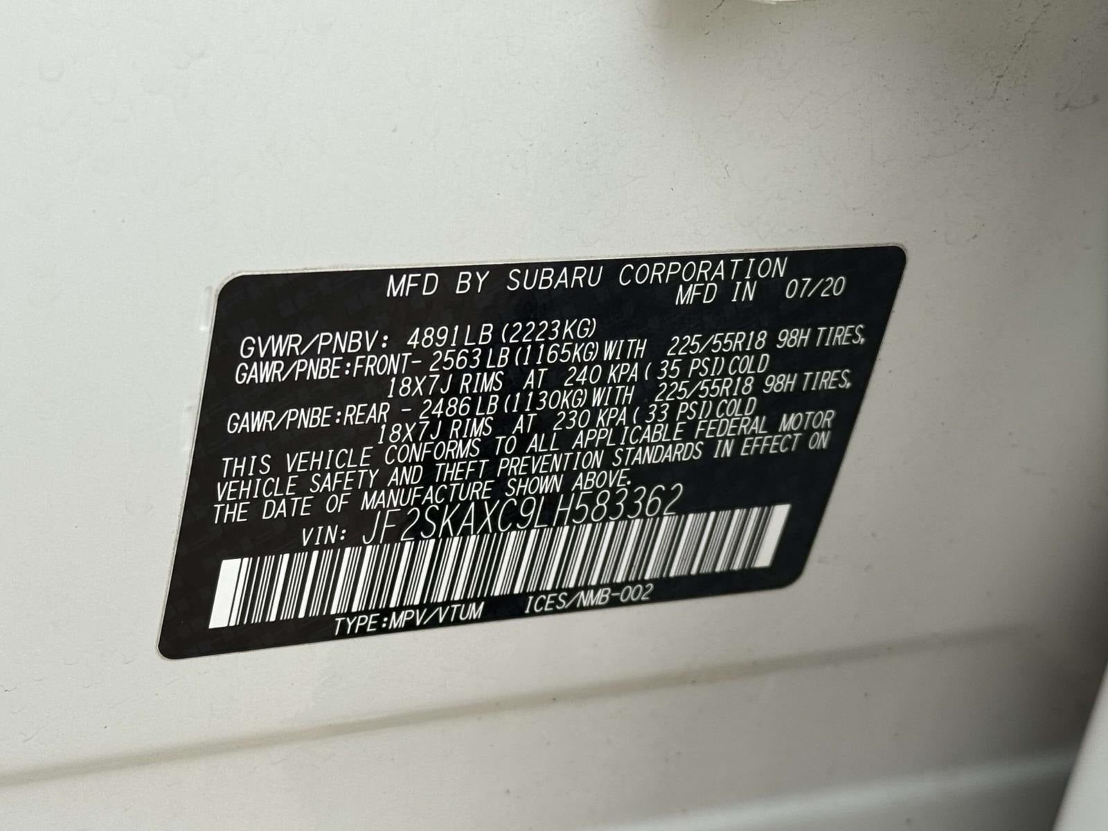 2020 Subaru Forester Touring