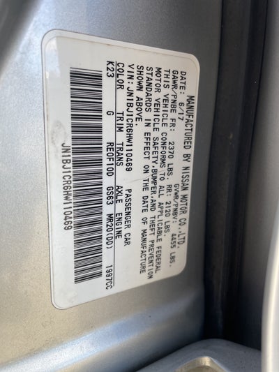 2017 Nissan Rogue Sport SV