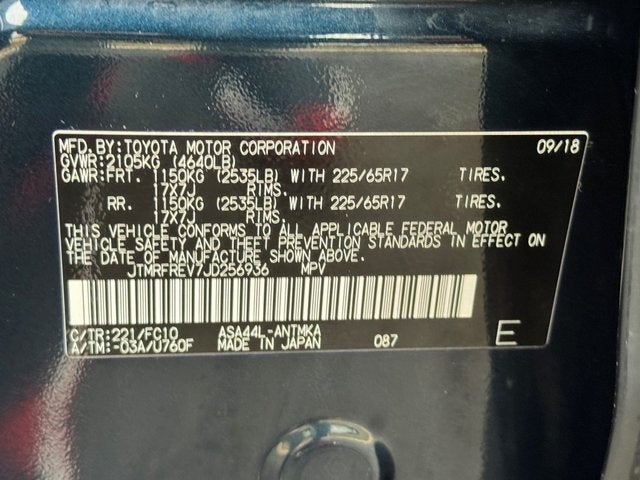 2018 Toyota RAV4 Adventure