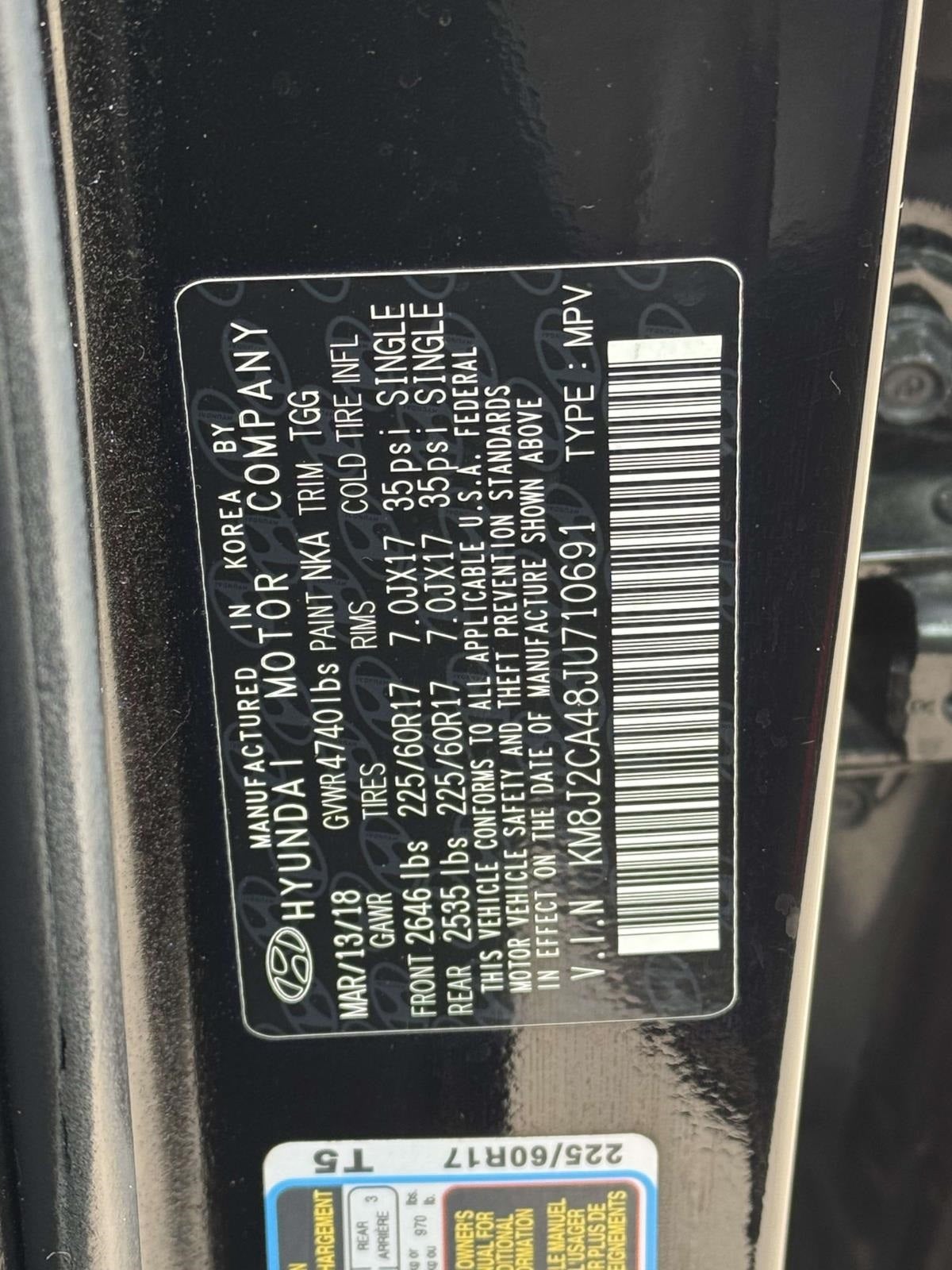 2018 Hyundai Tucson SE