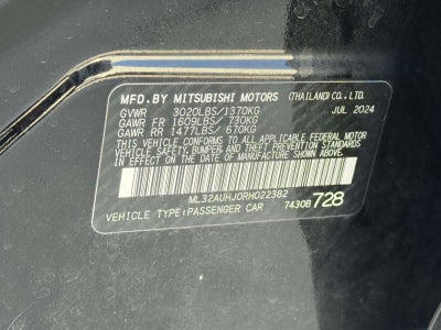2024 Mitsubishi Mirage ES