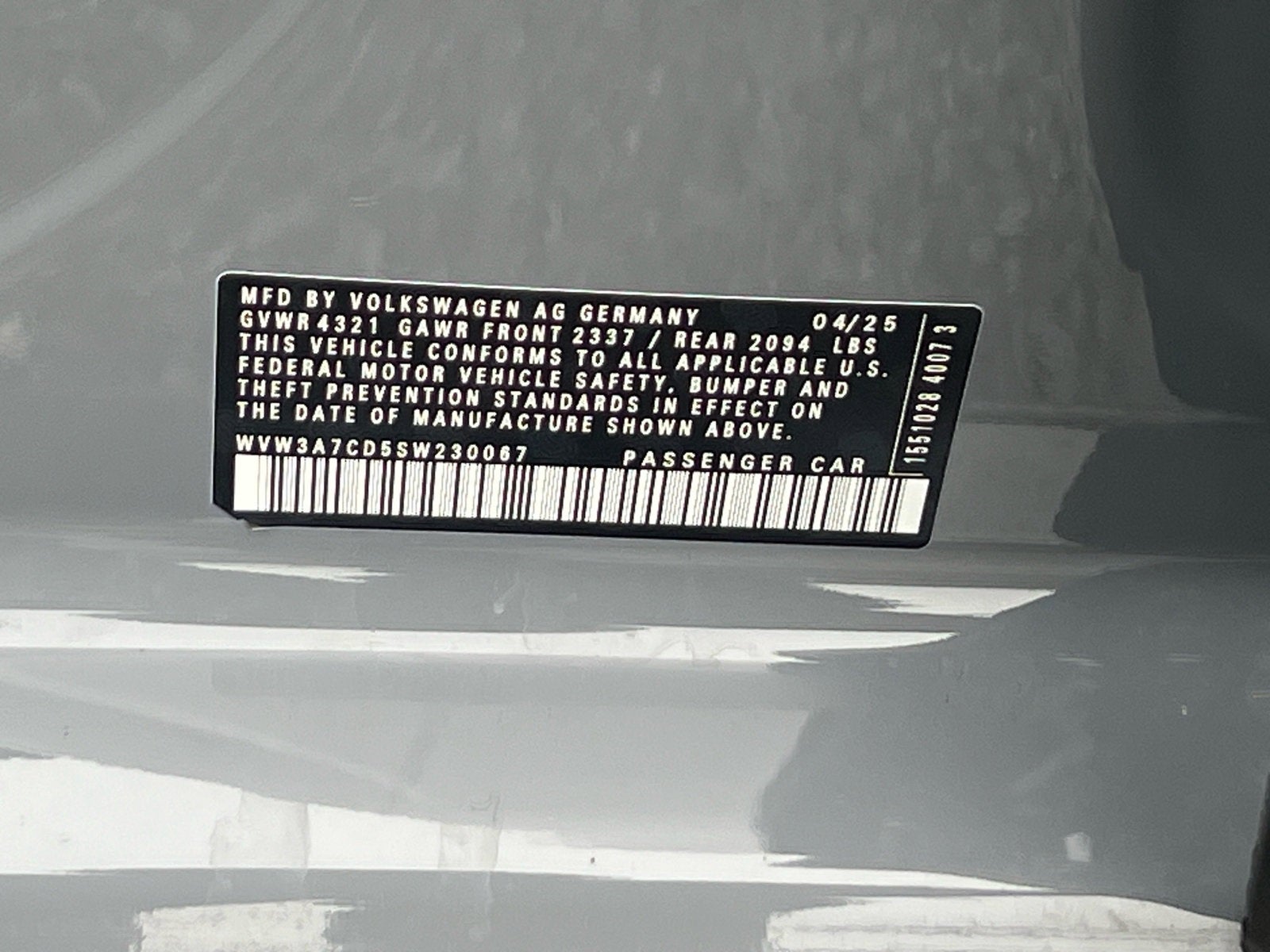 2025 Volkswagen Golf GTI 2.0T SE