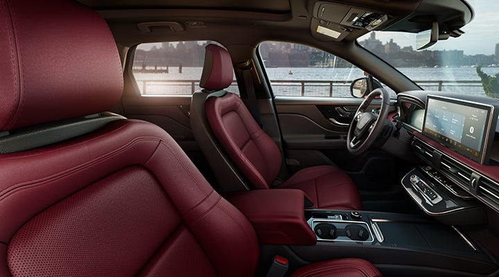 The available Perfect Position front seats in the 2024 Lincoln Corsair® SUV are shown. | Sheehy Lincoln of Gaithersburg in Gaithersburg MD
