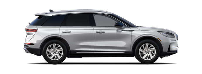 The passenger side of a Lincoln Corsair® SUV is shown in the Ceramic Pearl extra-cost exterior paint option. | Sheehy Lincoln of Gaithersburg in Gaithersburg MD