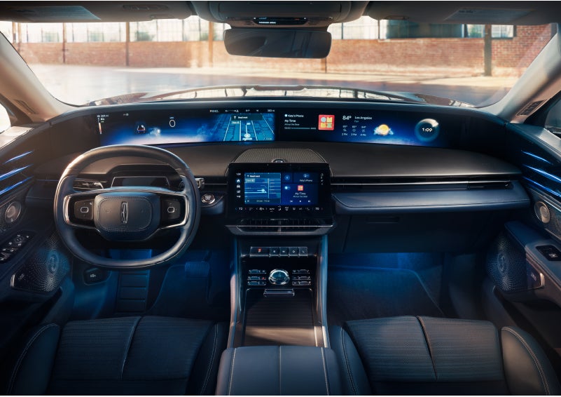 The panoramic display is shown in a 2024 Lincoln Nautilus® SUV. | Sheehy Lincoln of Gaithersburg in Gaithersburg MD