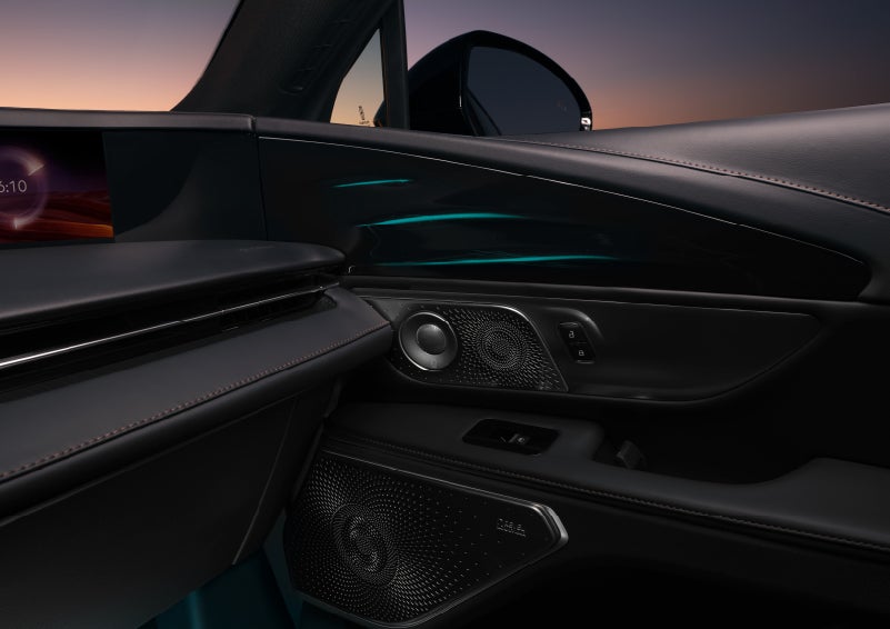 Selectable ambient lighting glows in the passenger door panel. | Sheehy Lincoln of Gaithersburg in Gaithersburg MD