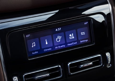 Driver controls like music, temperature, air quality, settings, and heat/cool seats are shown. | Sheehy Lincoln of Gaithersburg in Gaithersburg MD