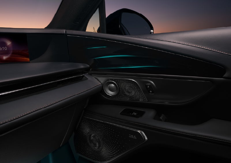 Selectable ambient lighting glows in the passenger door panel. | Sheehy Lincoln of Gaithersburg in Gaithersburg MD