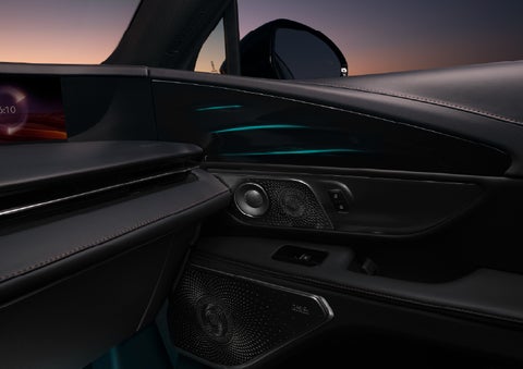 Selectable ambient lighting glows in the passenger door panel. | Sheehy Lincoln of Gaithersburg in Gaithersburg MD