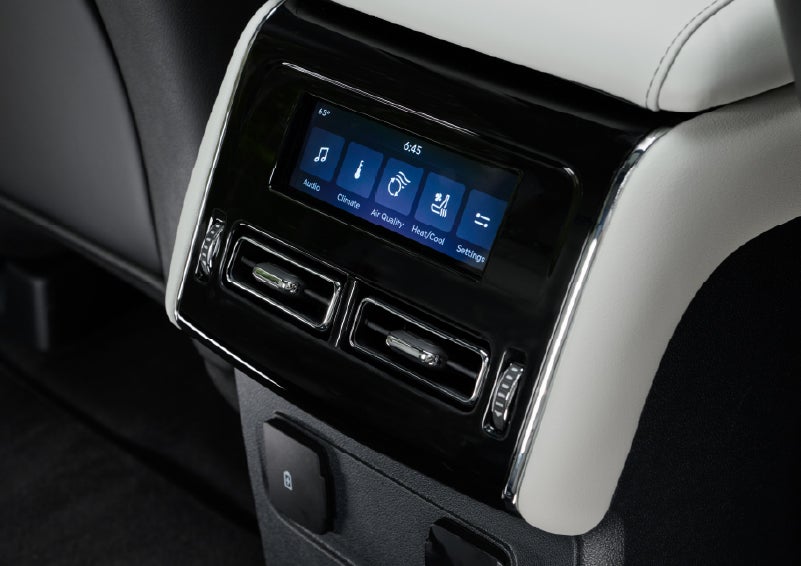 The second row touch screen displays audio and temperature control settings. | Sheehy Lincoln of Gaithersburg in Gaithersburg MD